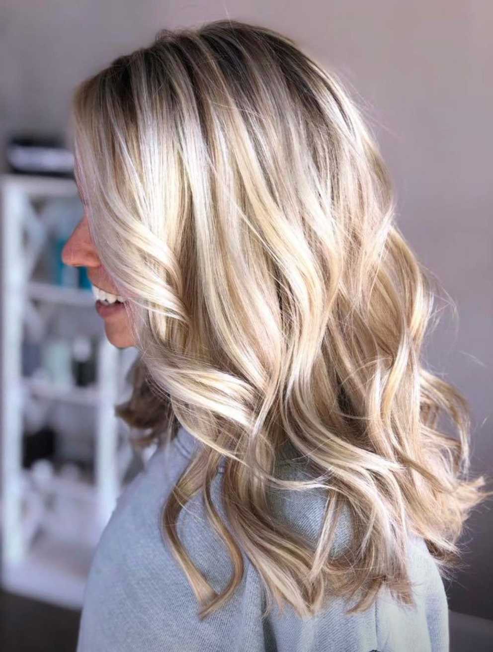 Icy Blonde Highlights. Blonde Hair. Beach Waves. Highlights And Lowlights.  Long H… (Gallery 1 of 20)