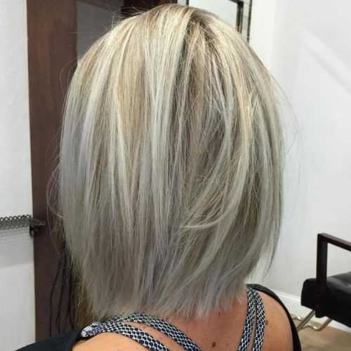 Mid-Length Layered Ash Blonde Hairstyles (Photo 8 of 20)