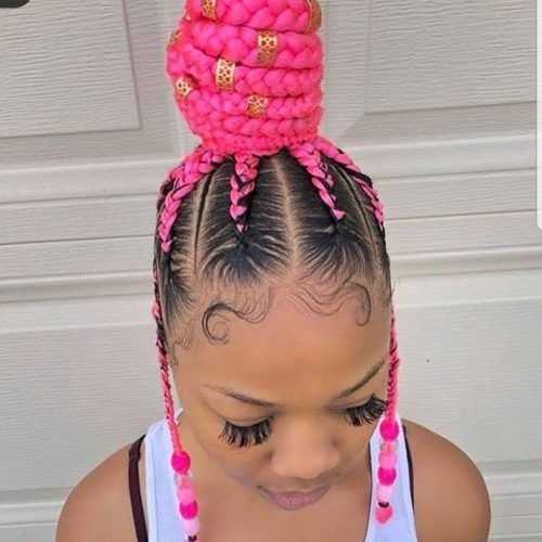 Baby-Pink Braids Hairstyles (Photo 2 of 20)