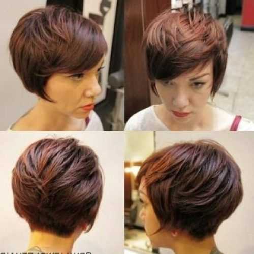 Reddish Brown Layered Pixie Bob Haircuts (Photo 3 of 15)