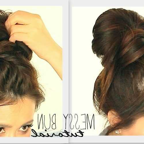 Messy Rope Braid Updo Hairstyles (Photo 4 of 20)