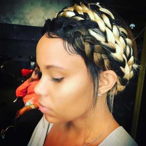 Halo Braided Hairstyles With Long Tendrils (Photo 7 of 20)