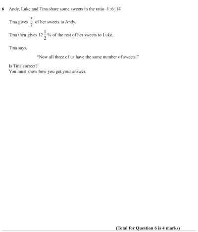 Question image for GCSE Maths - Higher Summer 2024 Paper 2 question ...