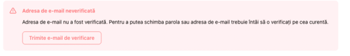 Click send verification email button