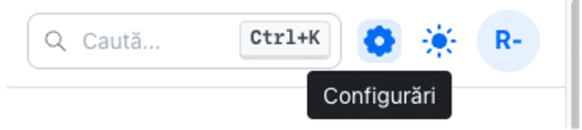 Navigate to settings page