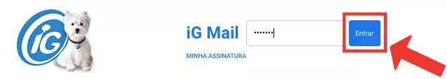 Bot&atilde;o de entrar do Igmail