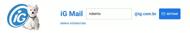 Campo de email do Igmail
