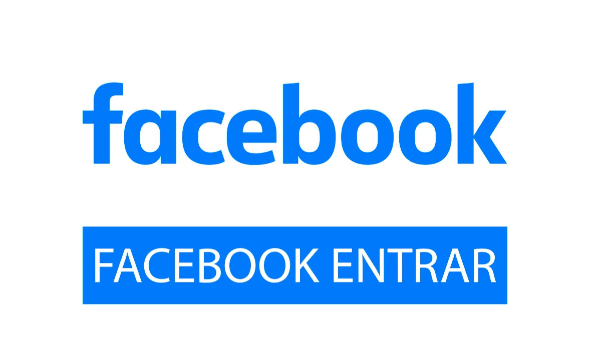 Logo do Facebook com texto de Entrar
