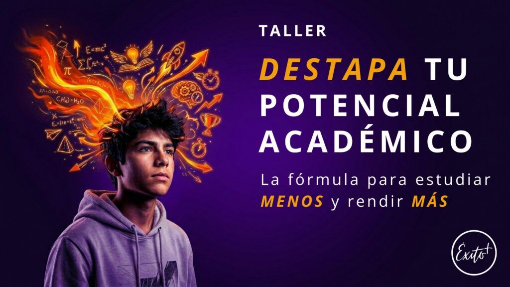 Portada Morada Destapa Tu Potencial Academico 1920x1080px
