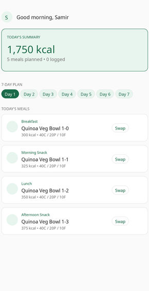 NutriAI - AI Meal Planner Flutter App
