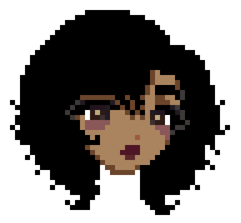 pixel art icon of my face