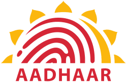 Aadhaar national digital identity programme logo India
