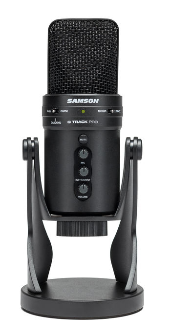 SAMSON G-Track Pro Studio USB Podcast Microphone Mic+Built in Audio  Interface