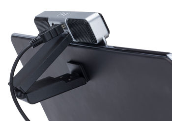 Go Mic Connect on PC Laptop Back Close Up