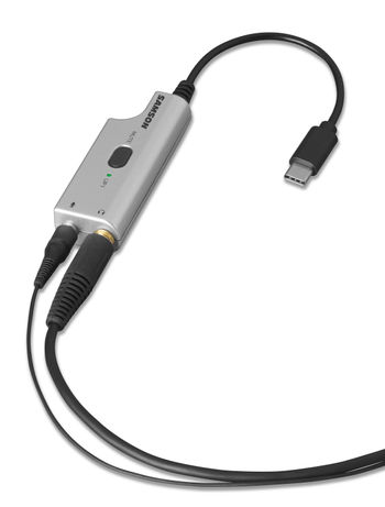 SAMSON LMU1 - BUNDLE MICROFONO LAVALIER BROADCAST E ADATTATORE AUDIO USB