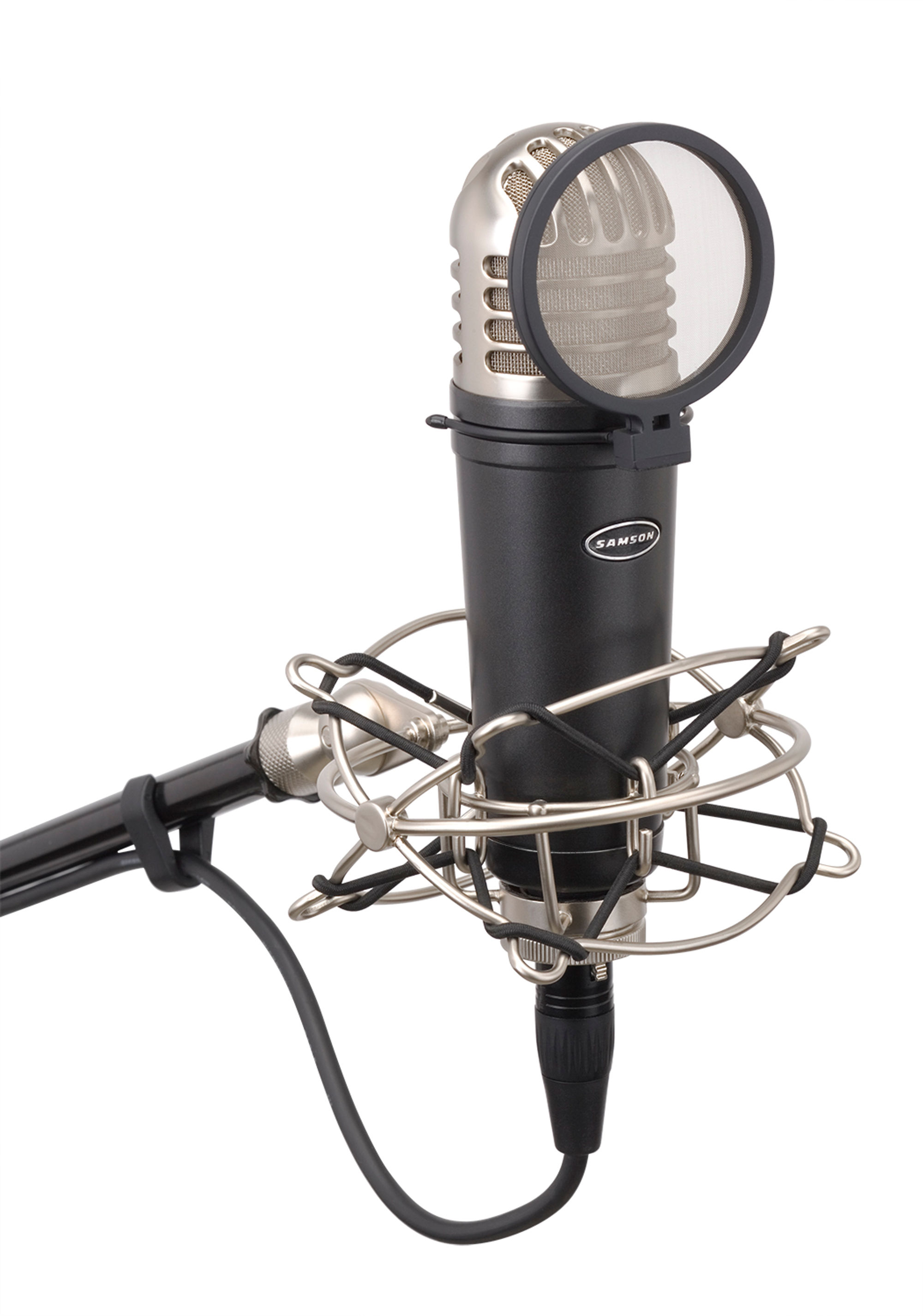MTR101a on Shockmount with Pop filter