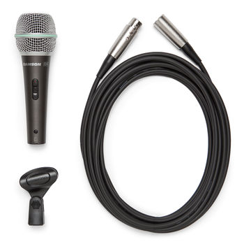 Q4 with XLR mic cable and clip