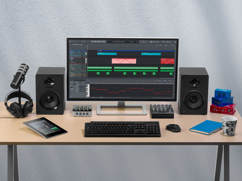 Samson MediaOne M50BT - Monitores de estudio Bluetooth con alimentación de  5 pulgadas, par