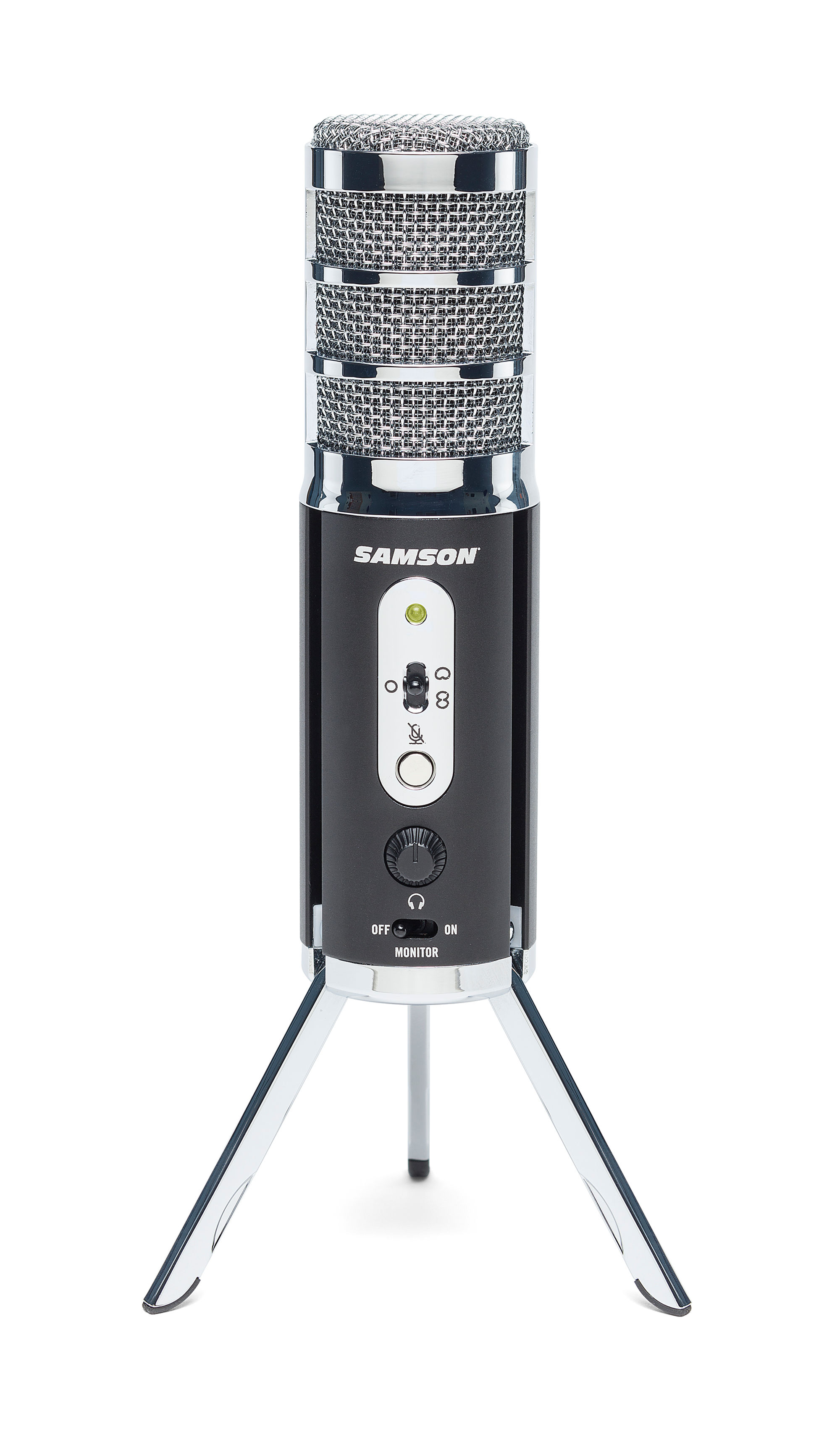 Samson - USB Electret Condenser Microphone - Black