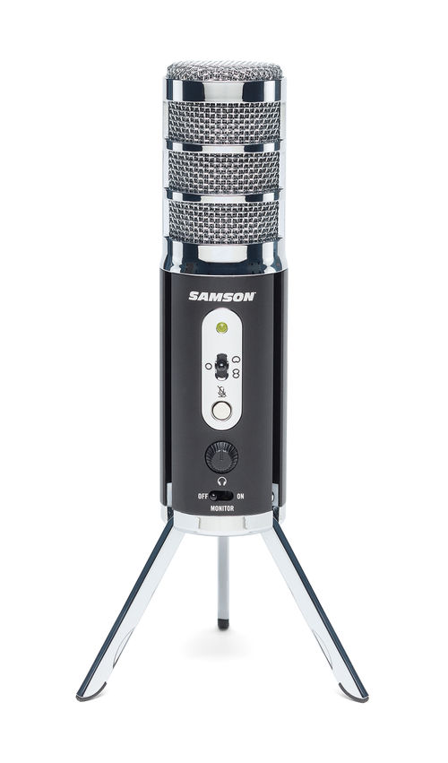 SAMSON Q2U dynamic microphone with built-in sound card, dedicated for  mobile phone and computer live