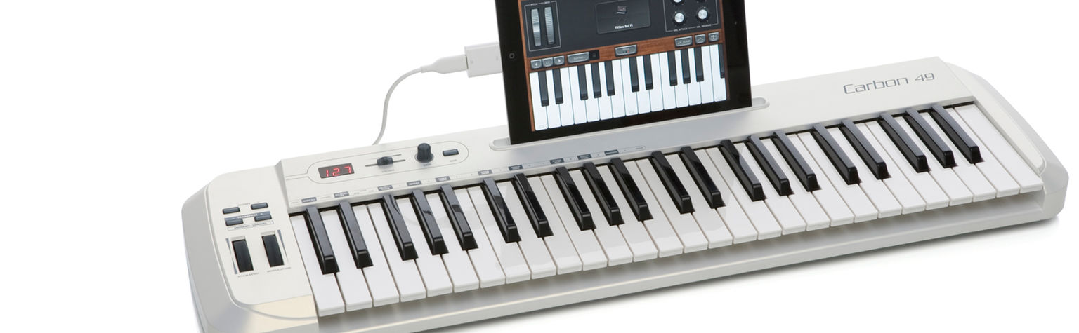 Samson Carbon 61-Key USB MIDI Keyboard Controller White SAKC61 - Best Buy