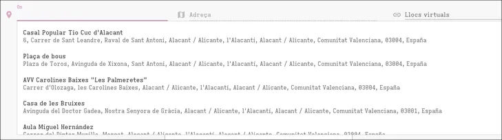 Formulario de lugar