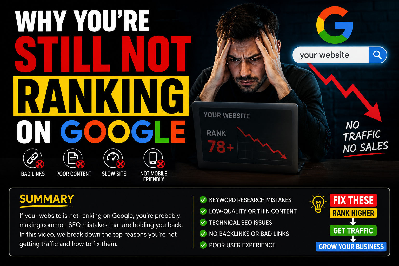 Why You're Still Not Ranking on Google