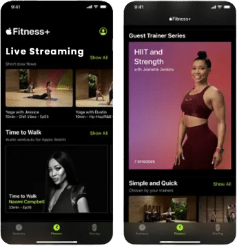 fitness streaming app development