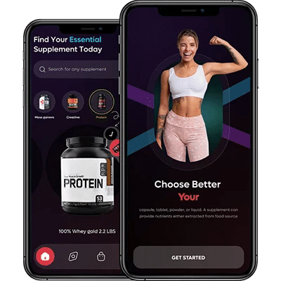 online fitness supplement store app development