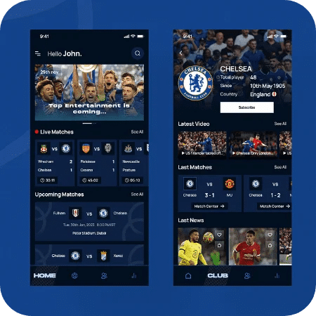 sports live streaming app development