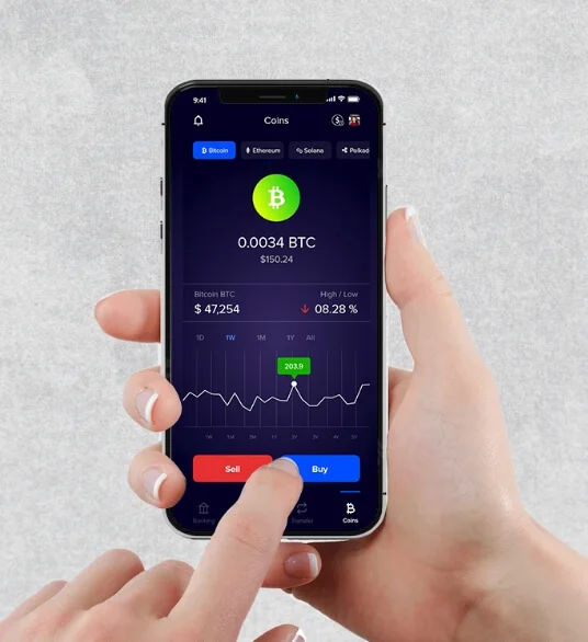 Fintech App with Crypto Exchange Features