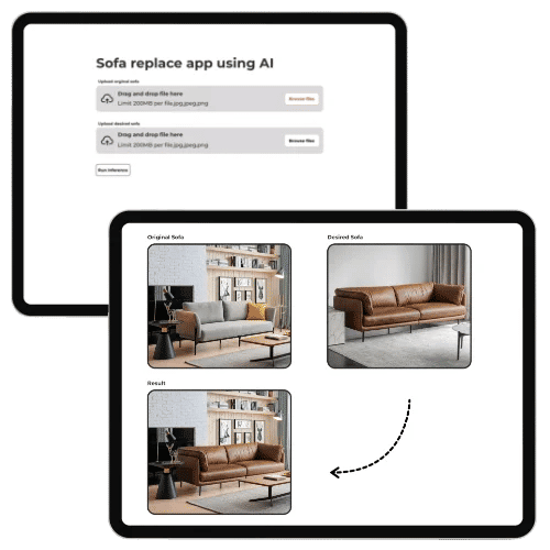 Gen AI Sofa Replace Tool