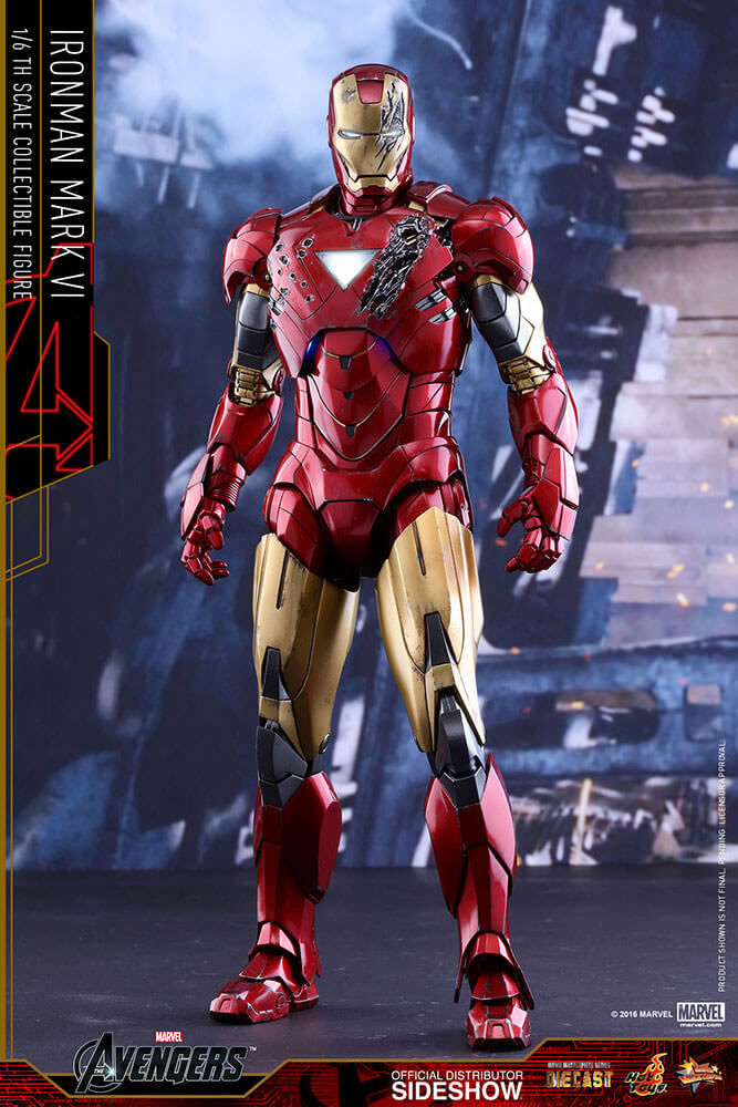 Hot toys iron man mark vi diecast sale