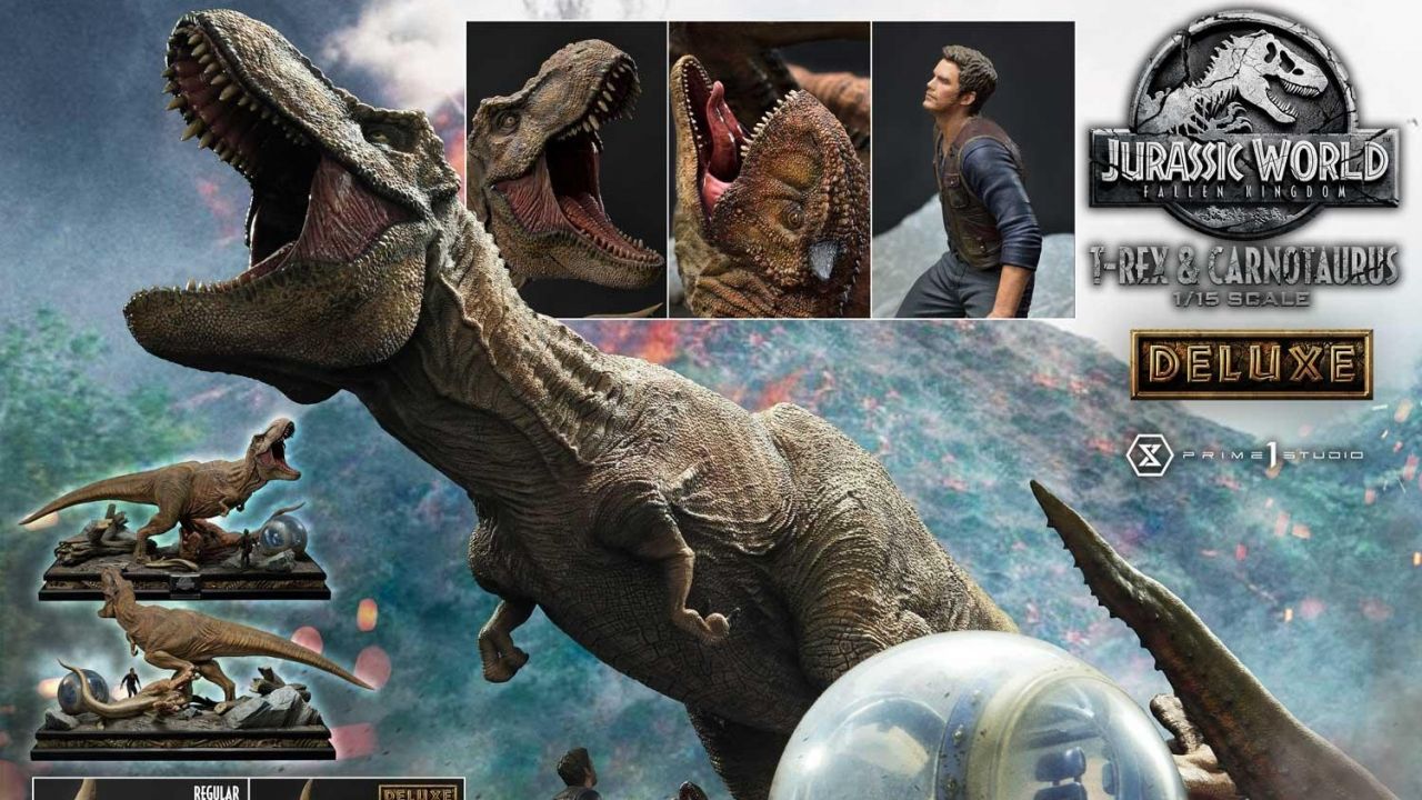 Legacy Museum Collection Jurassic World: Fallen Kingdom (Film)  Tyrannosaurus-Rex & Carnotaurus 1/15 scale Deluxe Version - POW! The Hero  In You