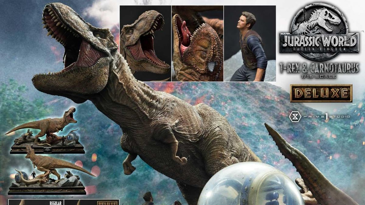 Legacy Museum Collection Jurassic World: Fallen Kingdom (Film)  Tyrannosaurus-Rex & Carnotaurus 1/15 scale Deluxe Version - POW! The Hero  In You