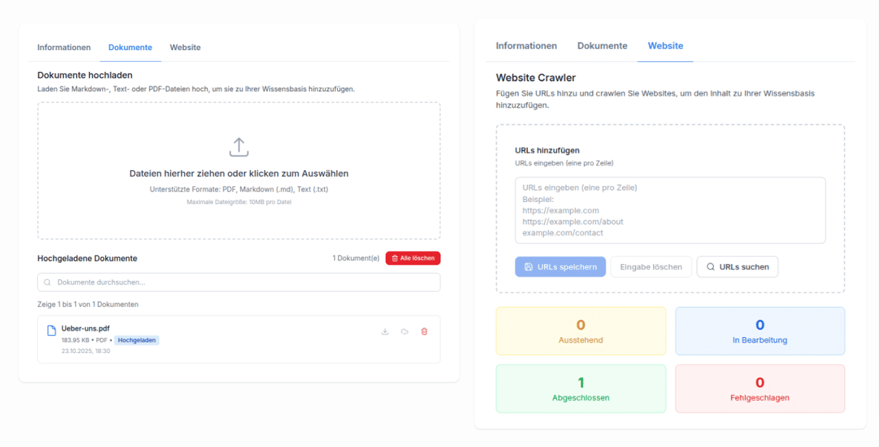 ezyaa KI Agent Dashboard