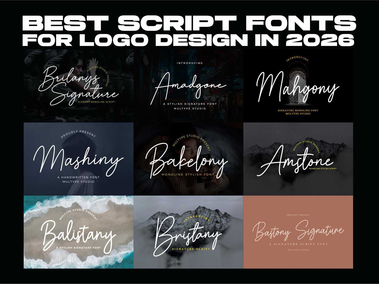 Best Script Fonts For Logo Design In 2026 Edited