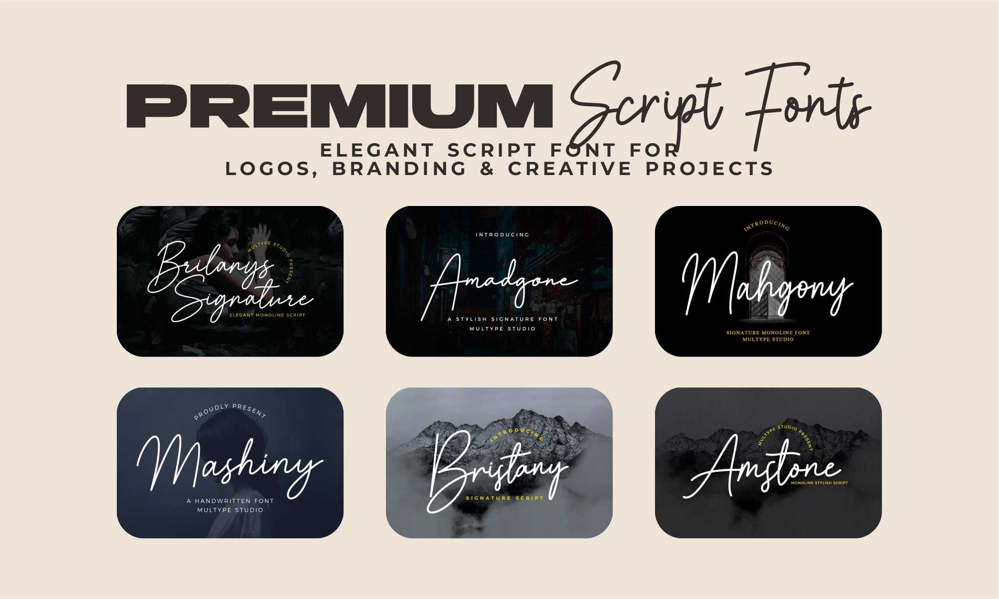 Premium Script Fonts