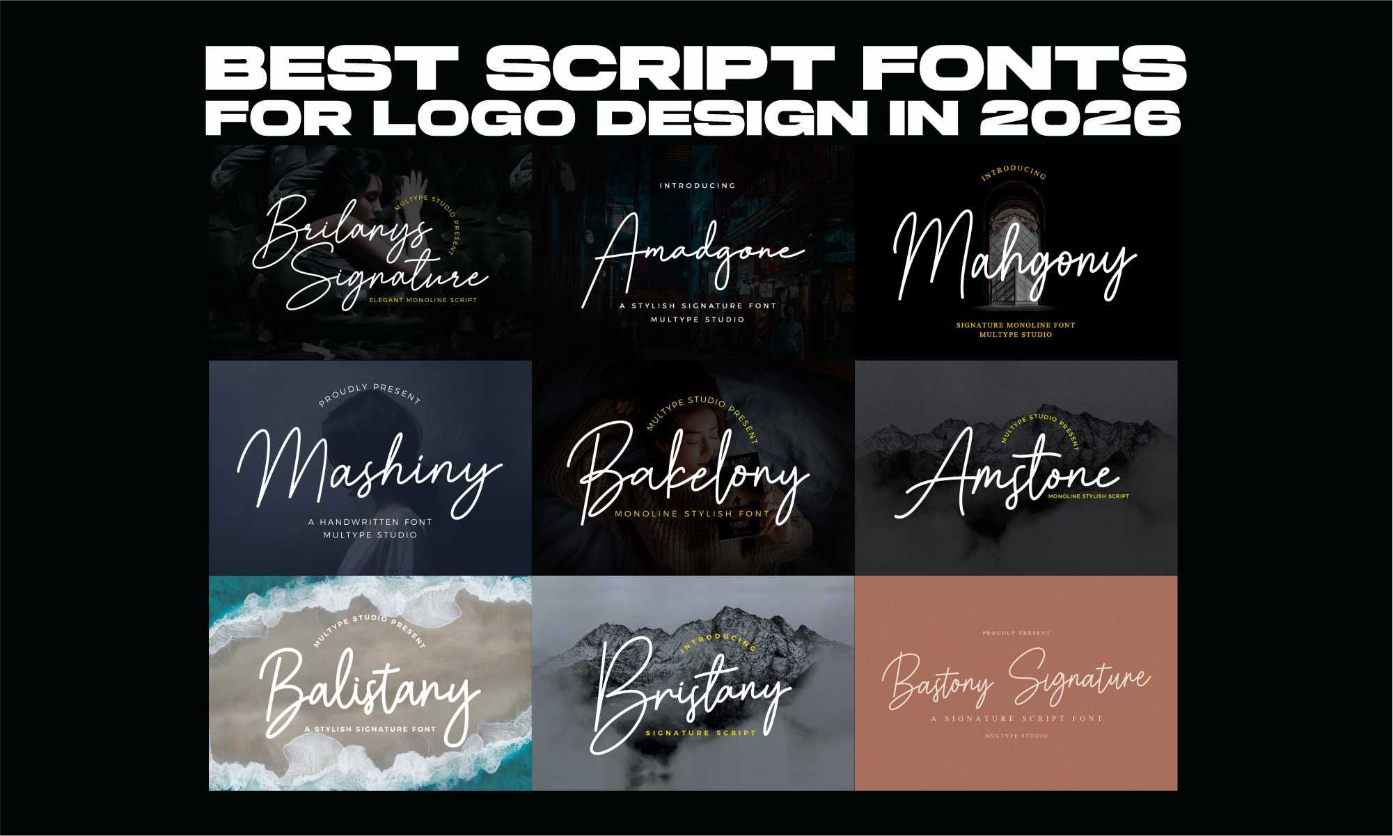 Best Script Fonts For Logo Design In 2026