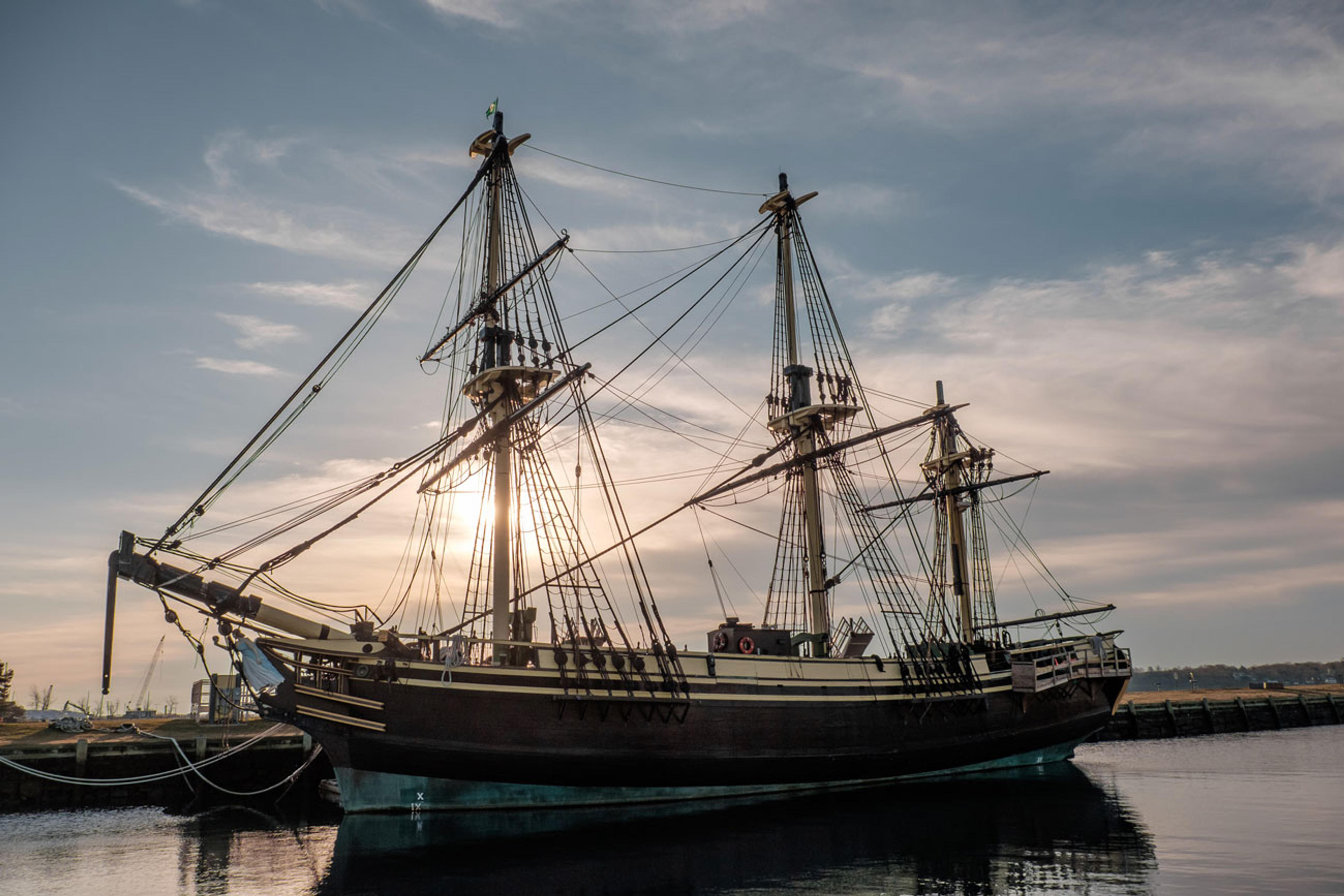 Replica of Friendship, a 1797 merchant ship, docked at Salem