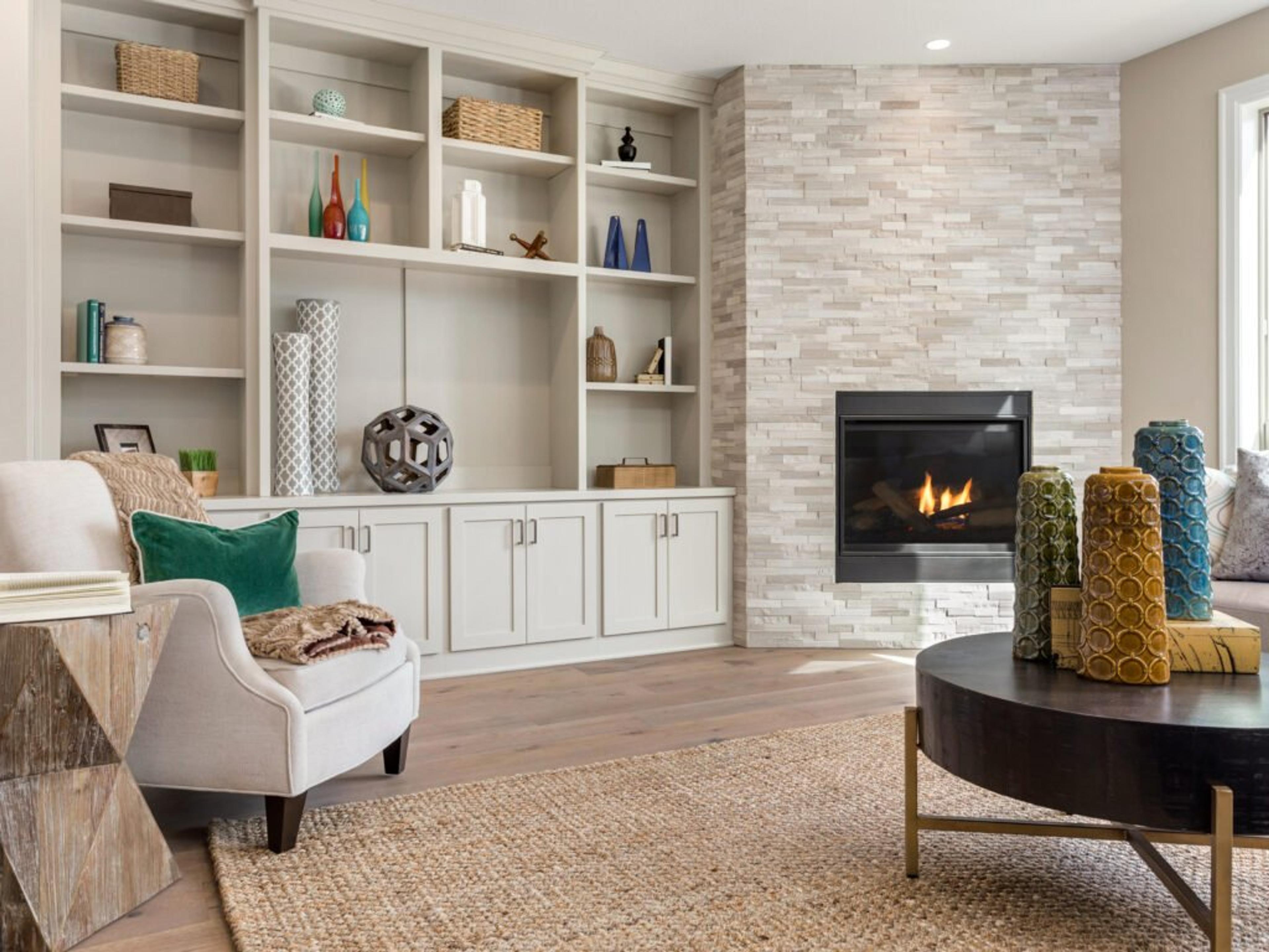 White living room