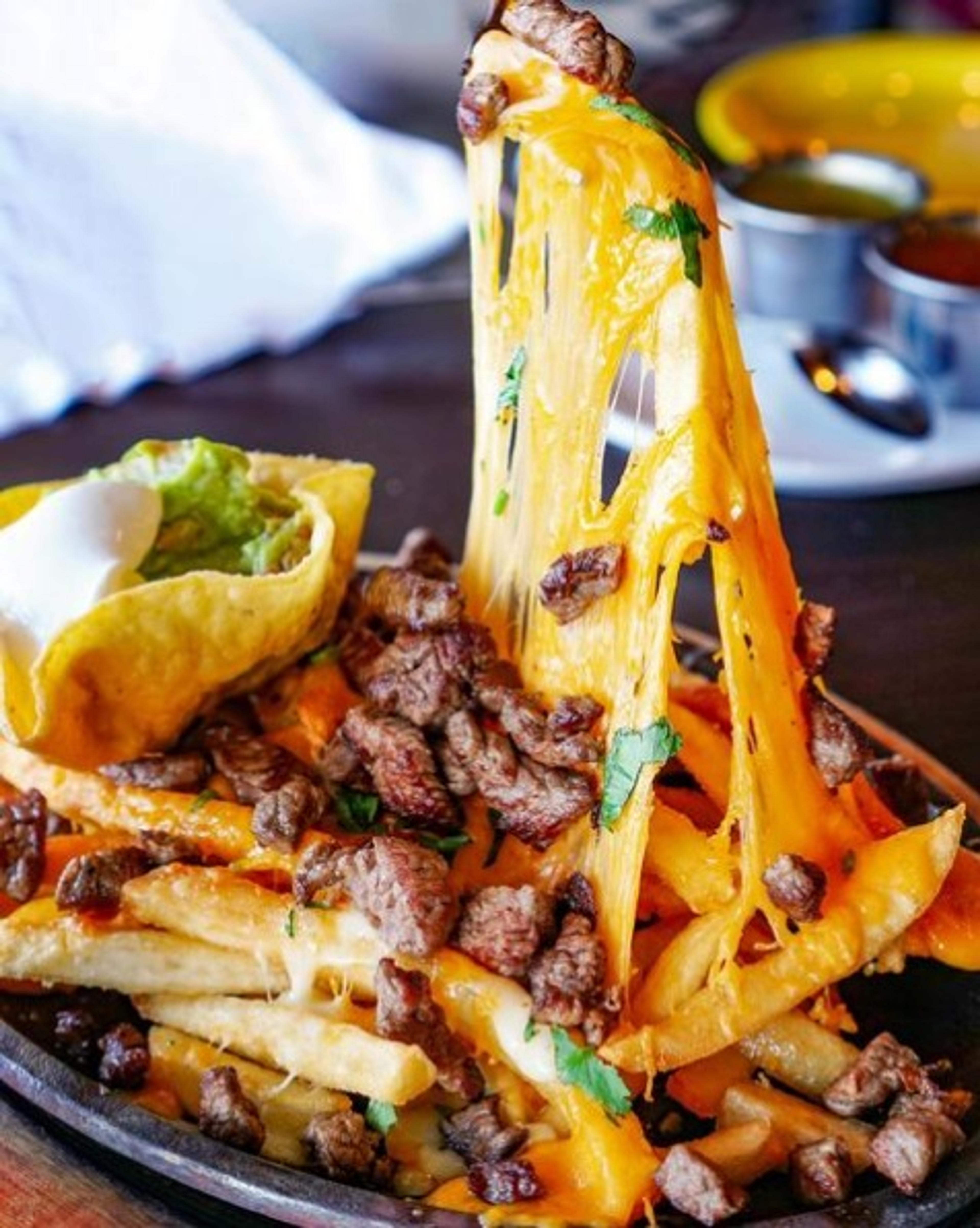 Carne asada fries from Los Dos Potrillos restaurant in Centennial, CO
