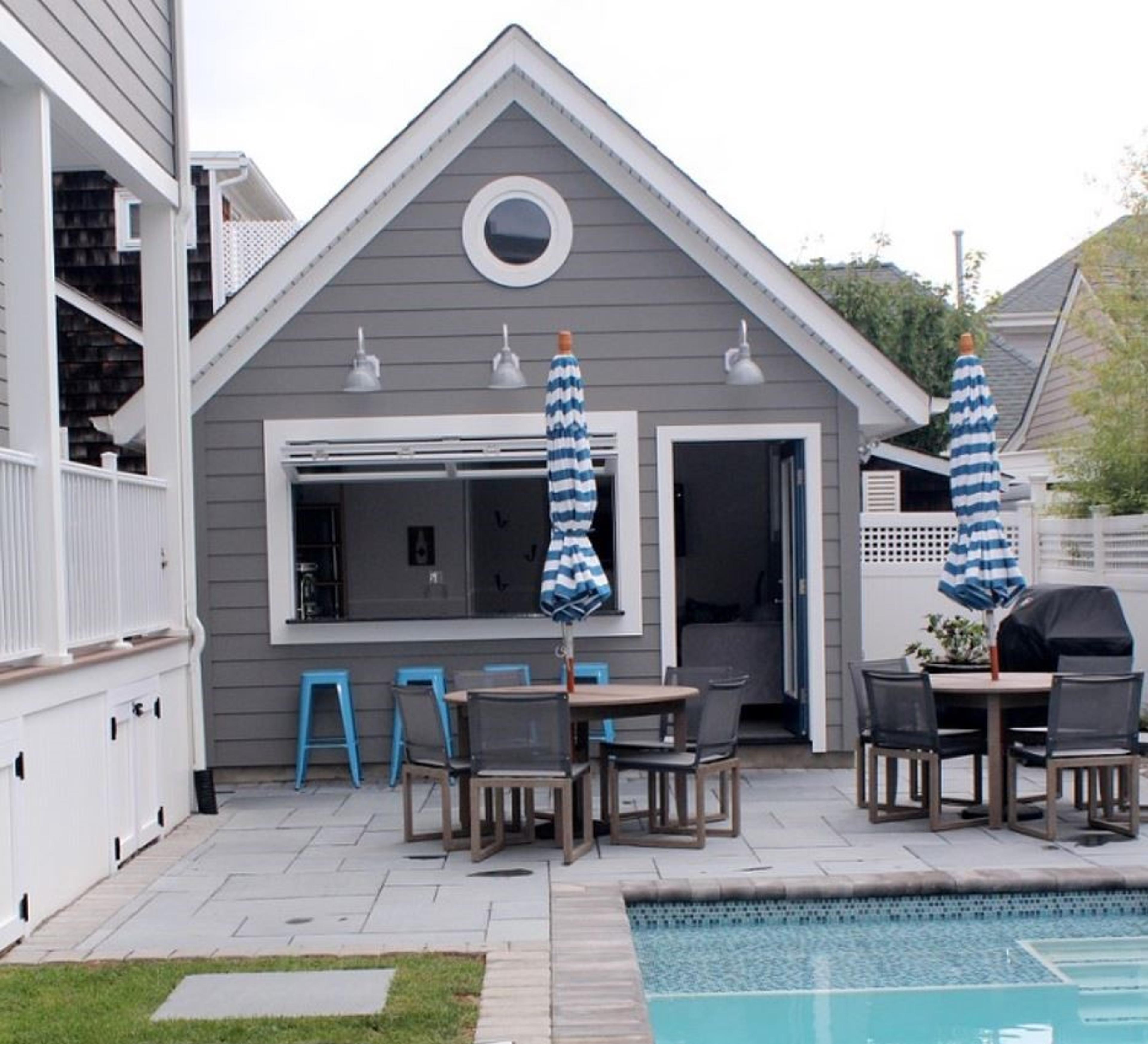 Modern pool house