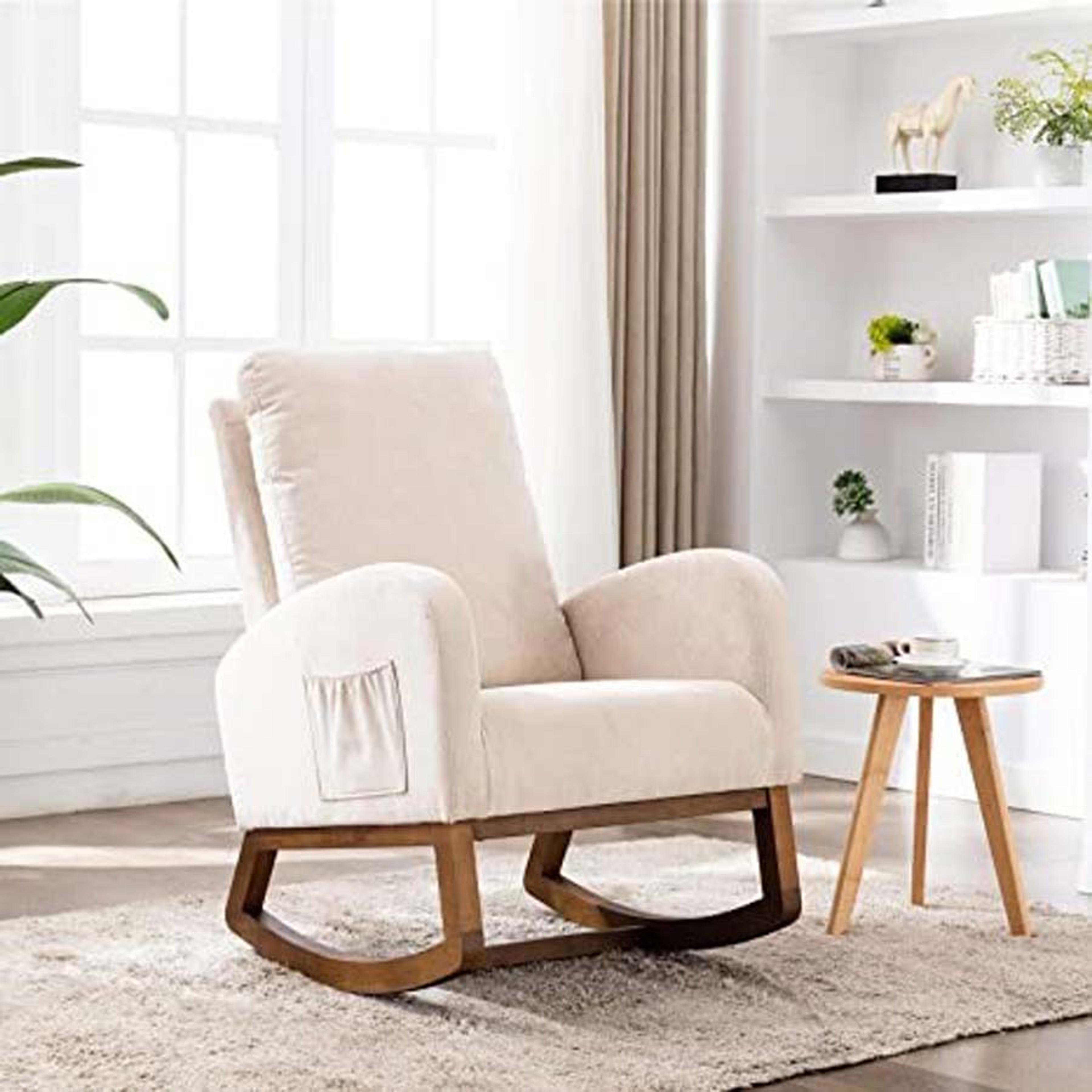 Rocking chair in baby room