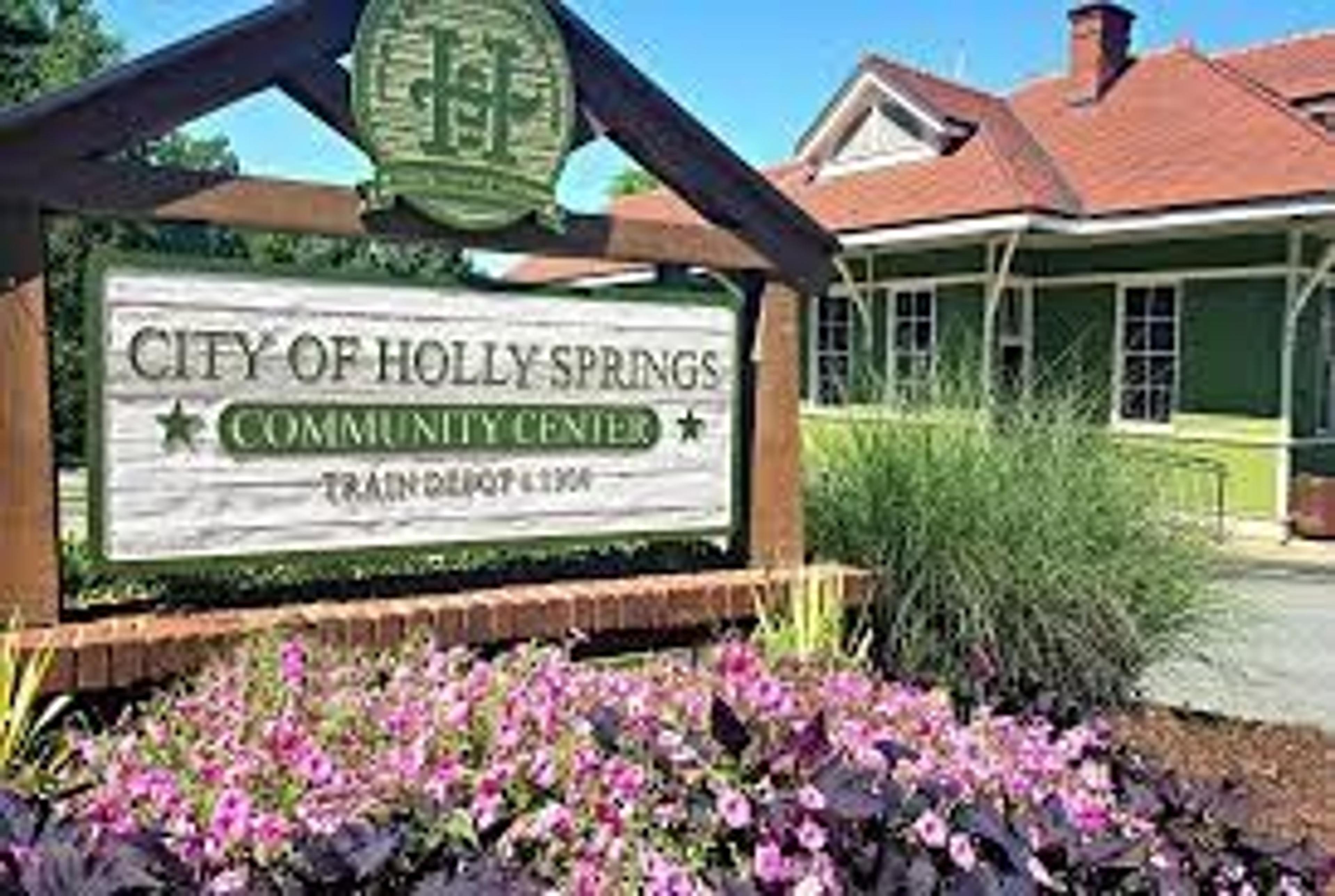 The Old Train dEpot turned Community Center in Holly Springs, GA