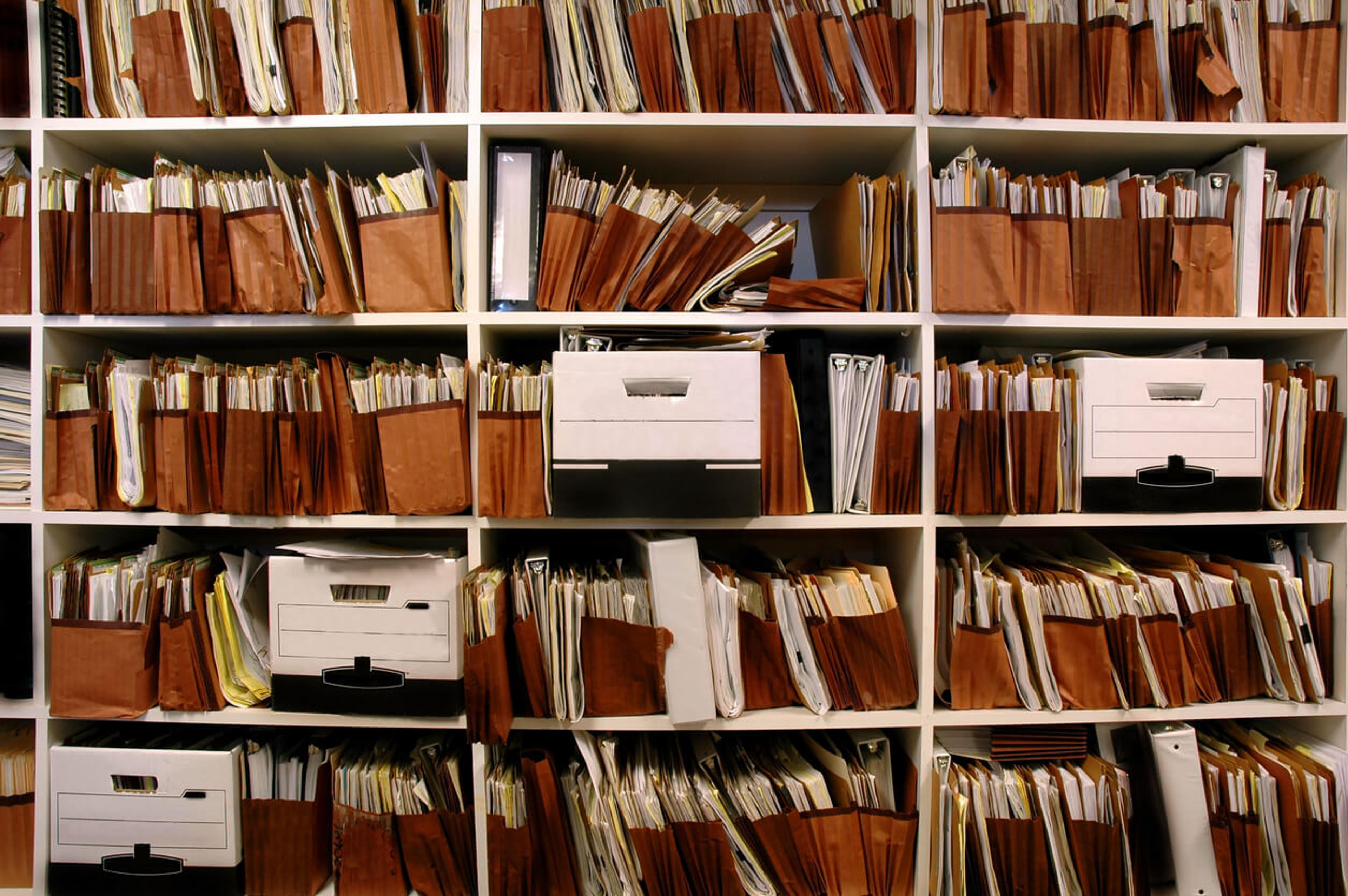 File storage shelf