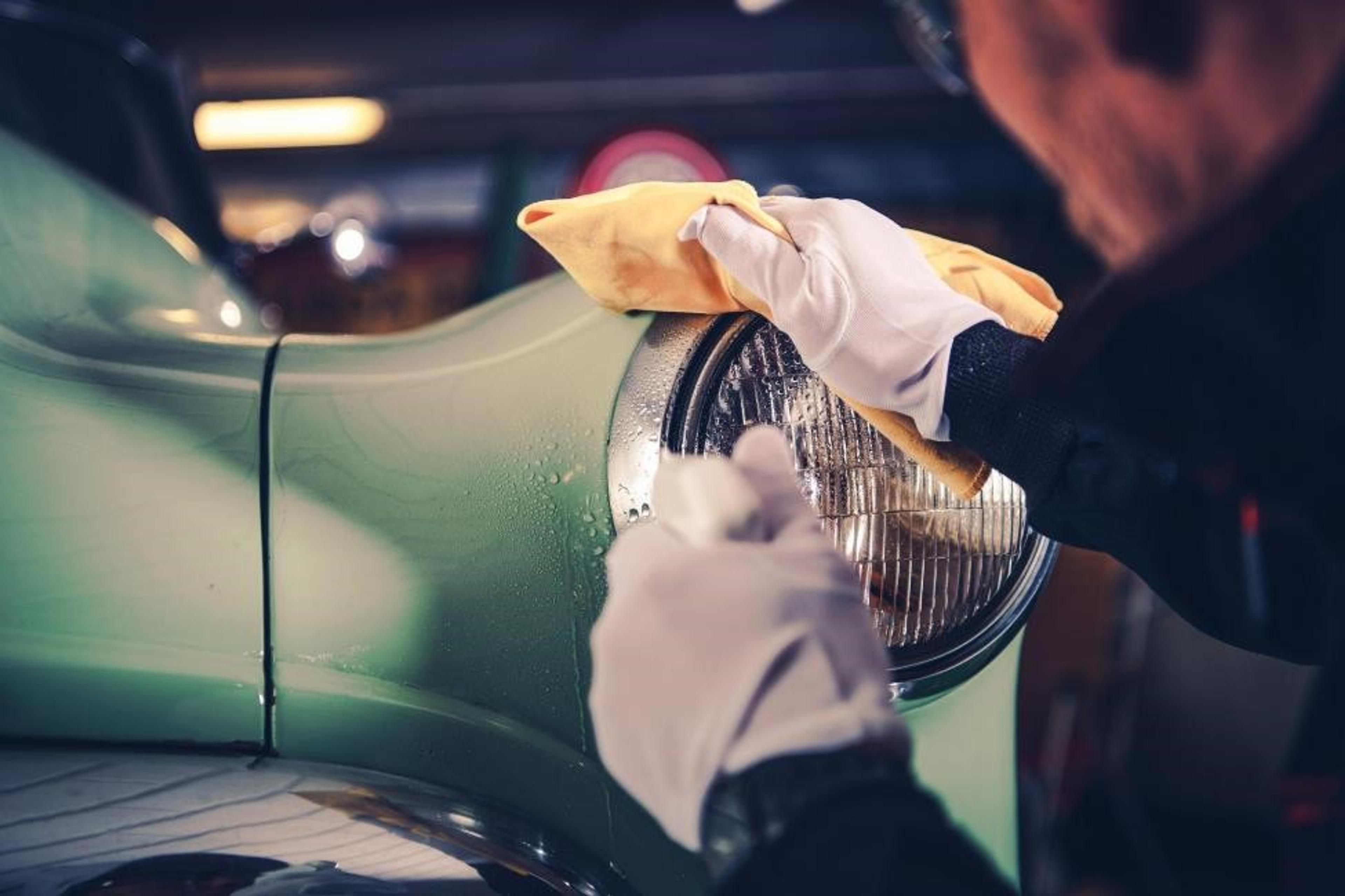 Cleaning a car