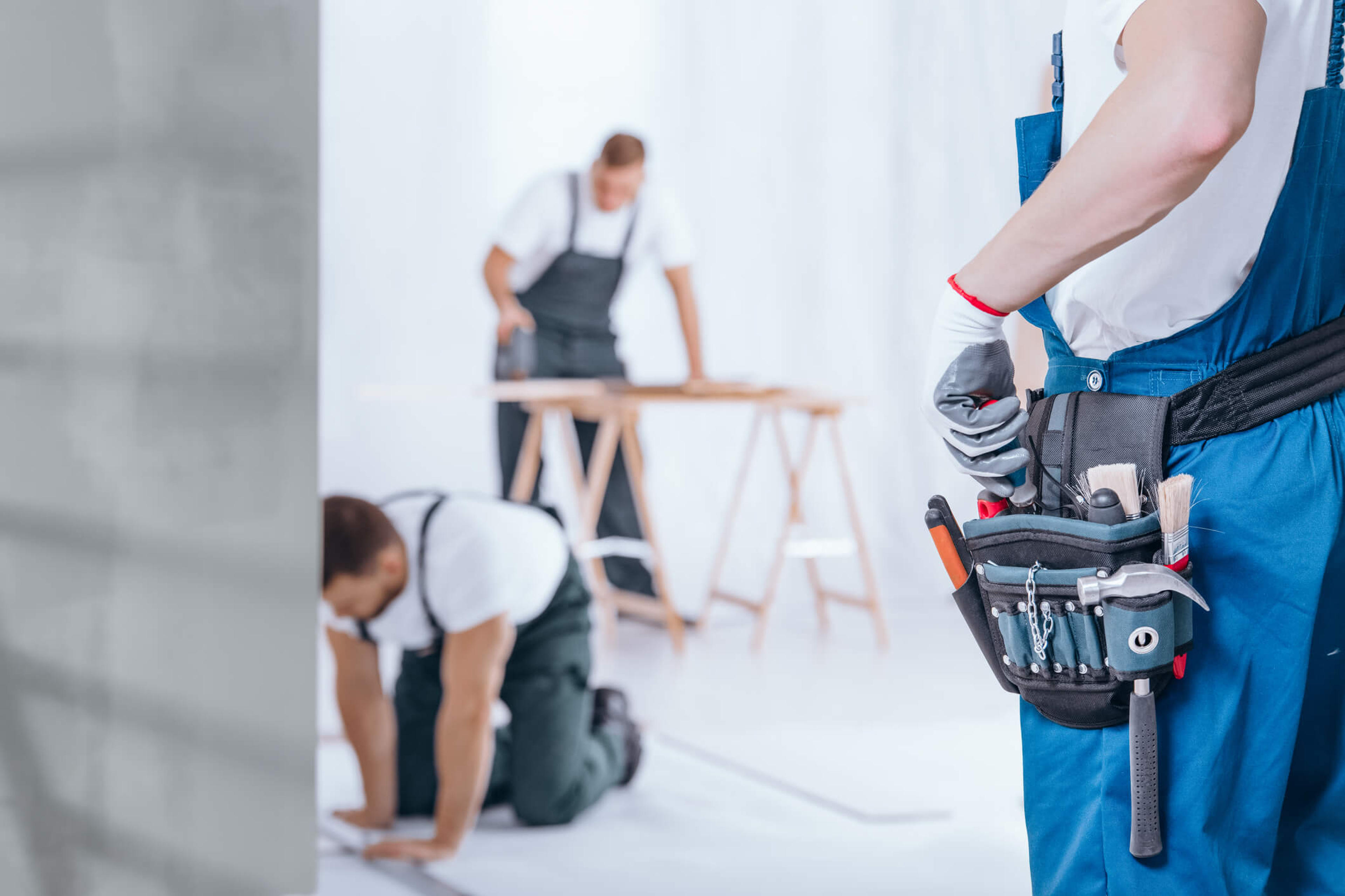 contractors working in a room