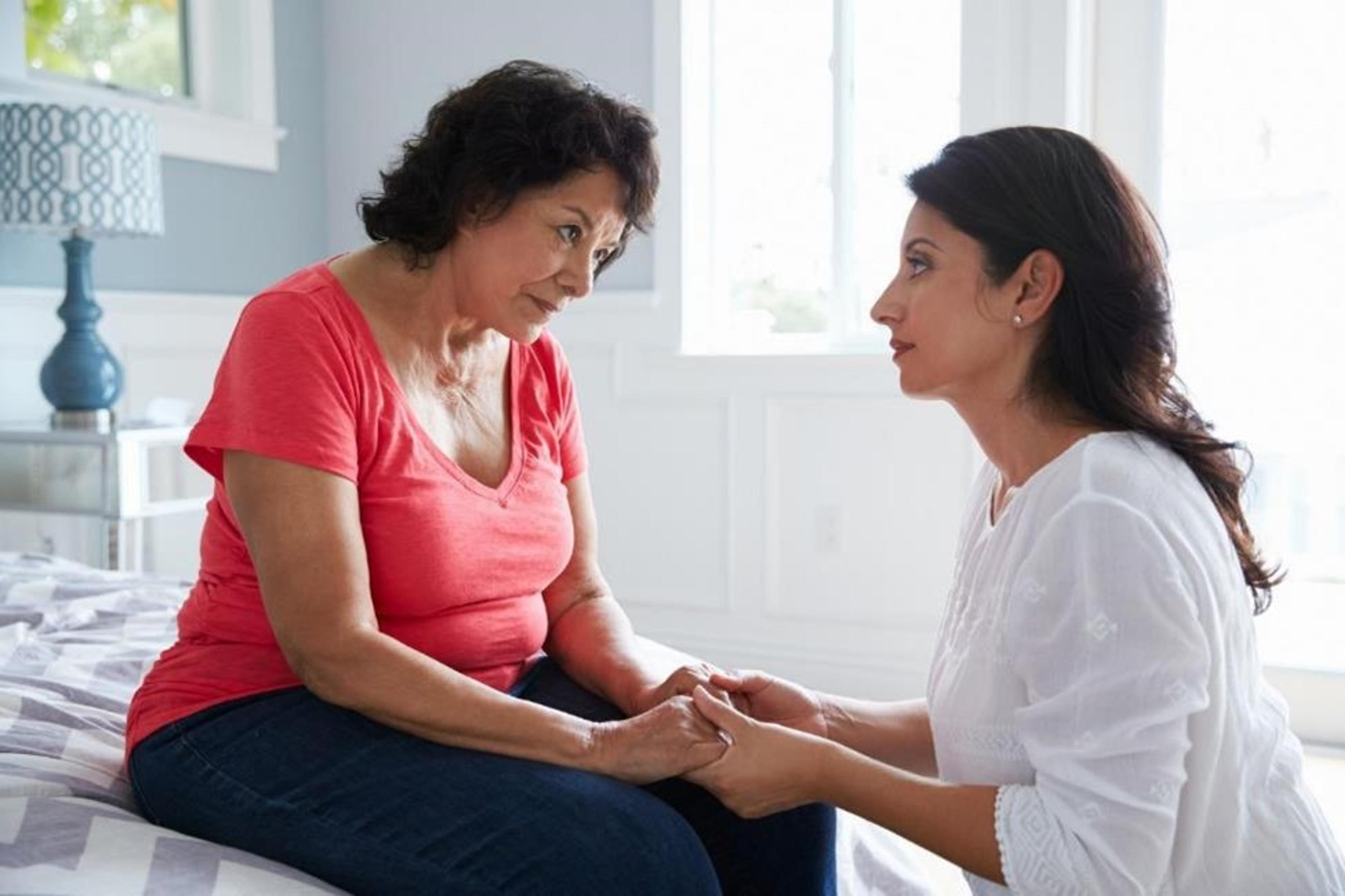 A family grieving the loss of a loved one