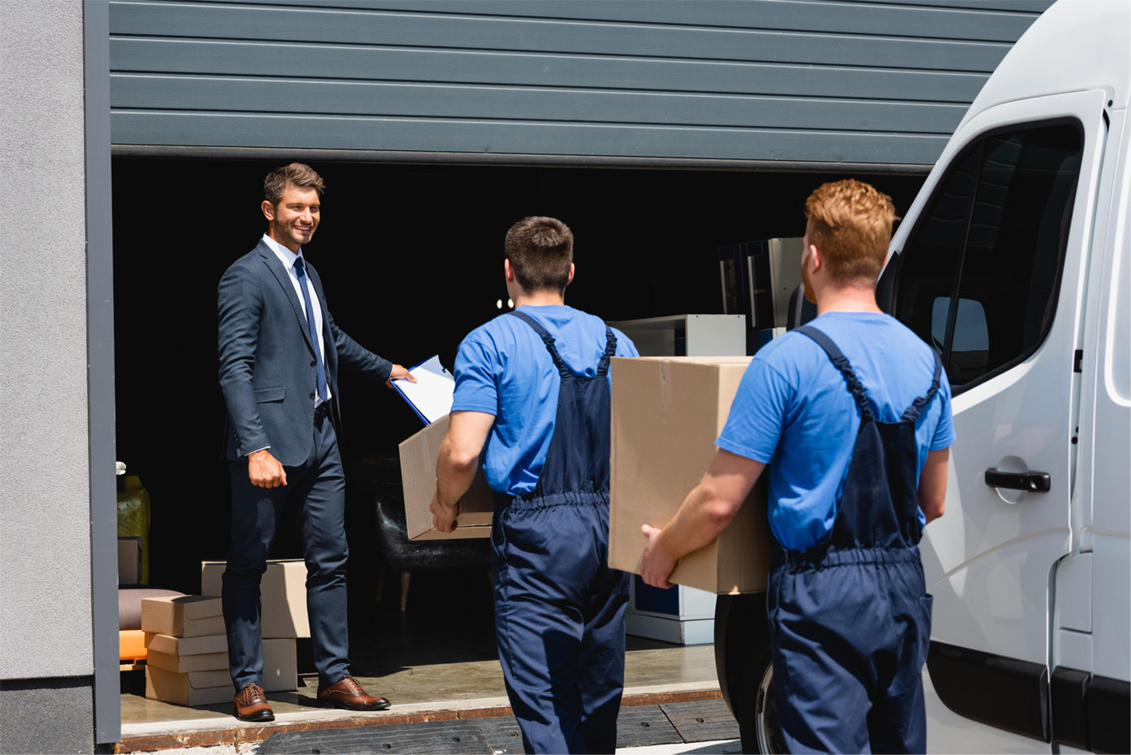 Moving company storage across multiple locations